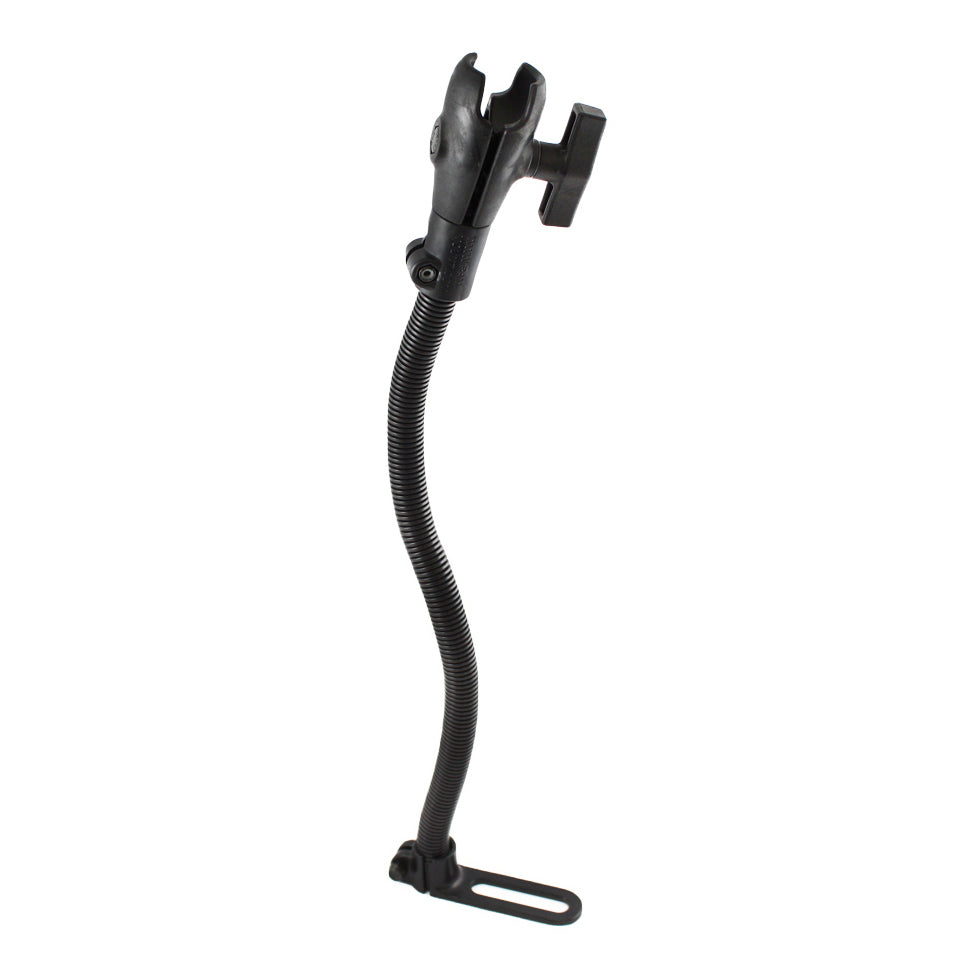 Soporte vehicular RAM® Pod™ I con barra rígida de aluminio de 18" y brazo de cazoleta