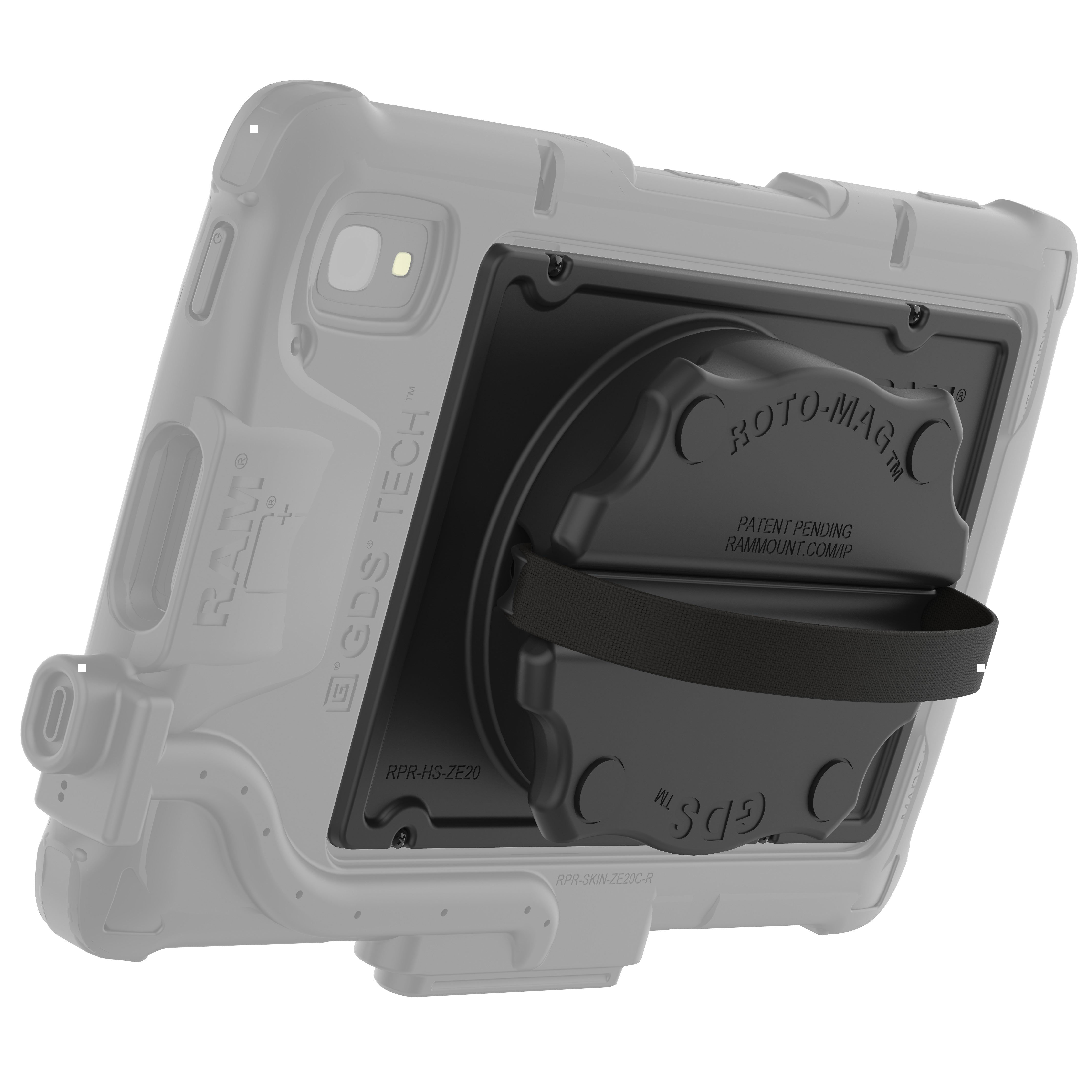 Accessorio impugnatura di presa GDS® Roto-Mag™ 3-in-1 per tablet Zebra ET4x 8”