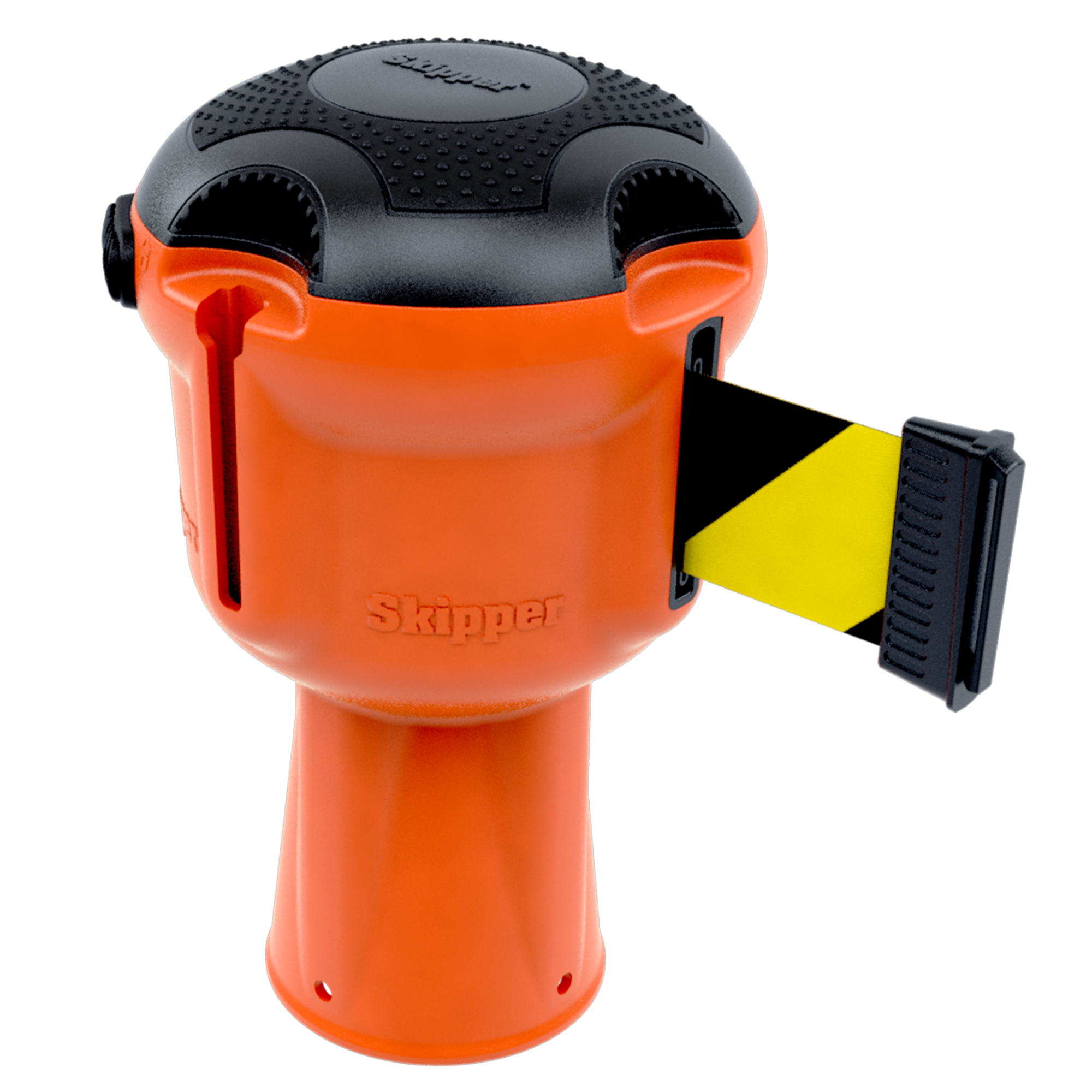 Skipper Retractable Unit For Barrier (Orange with black/yellow tape)