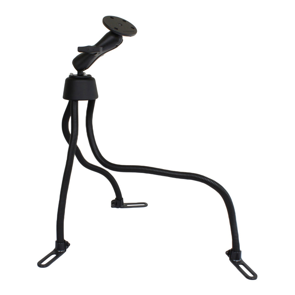 Soporte vehicular RAM® Pod™ III de doble bola con placa redonda grande