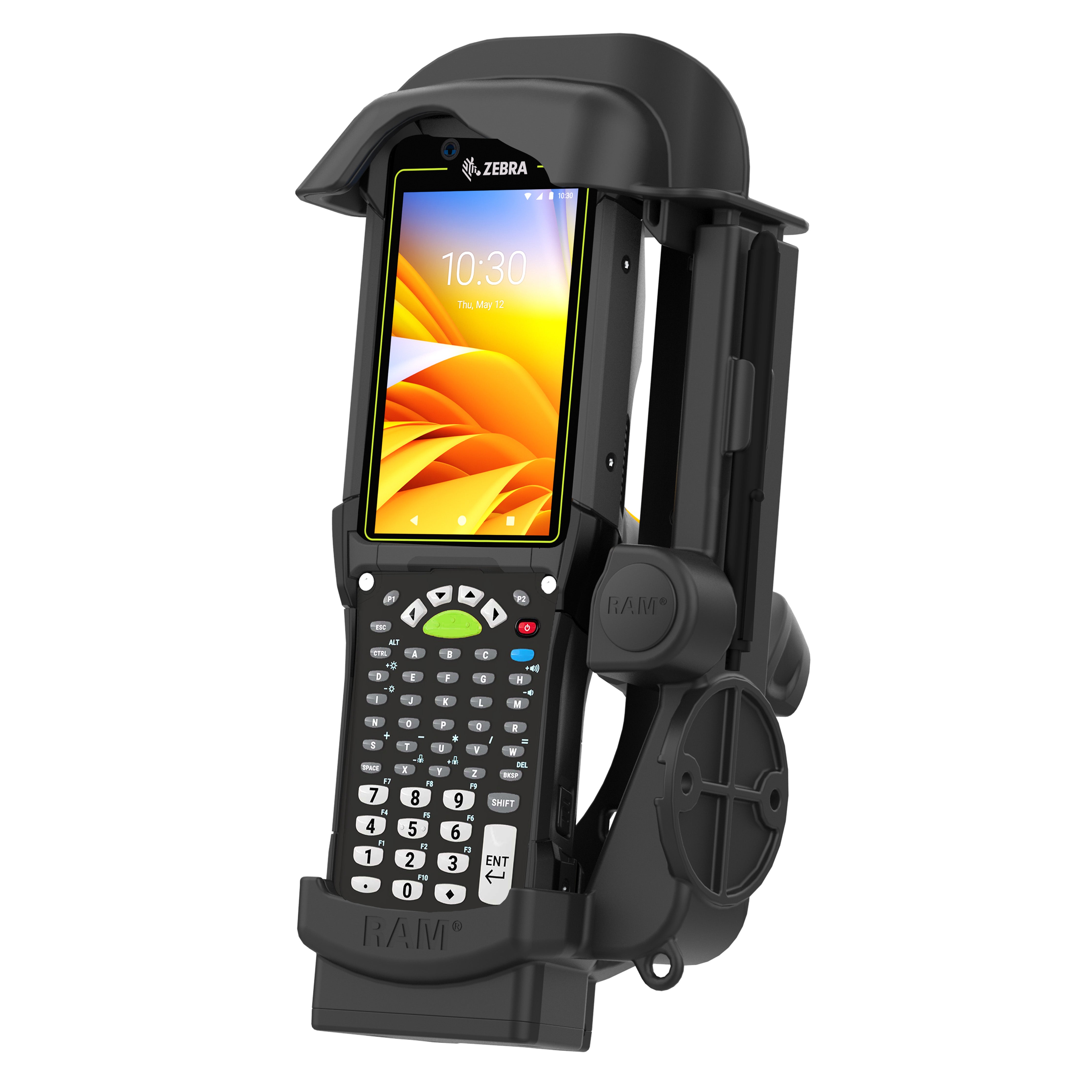 RAM® veerbelaste houder voor Zebra MC9400 en MC9300