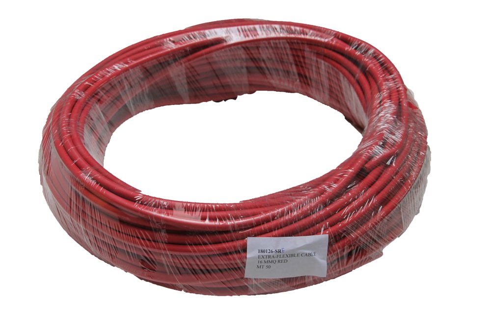 Startkabelledning 16mm² 50m rød ekstra fleksibel