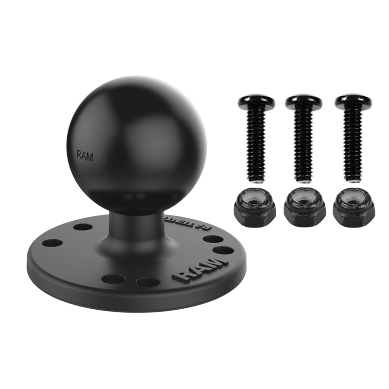 RAM® ball adapter with #8-32 hardware for Garmin fishfinders