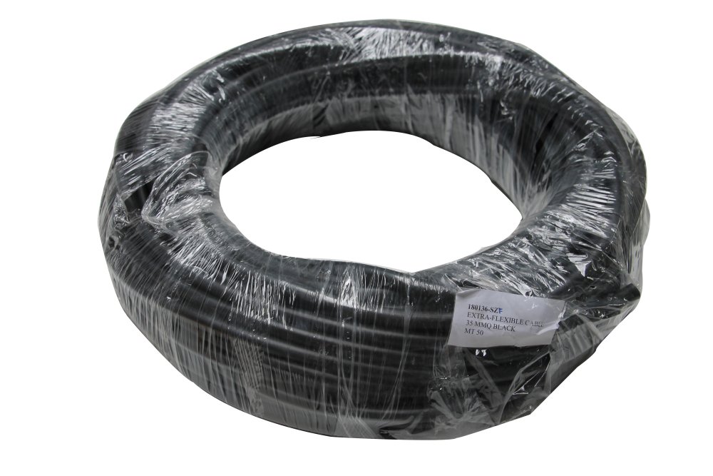 Startkabelledning 35mm² 50m sort ekstra fleksibel