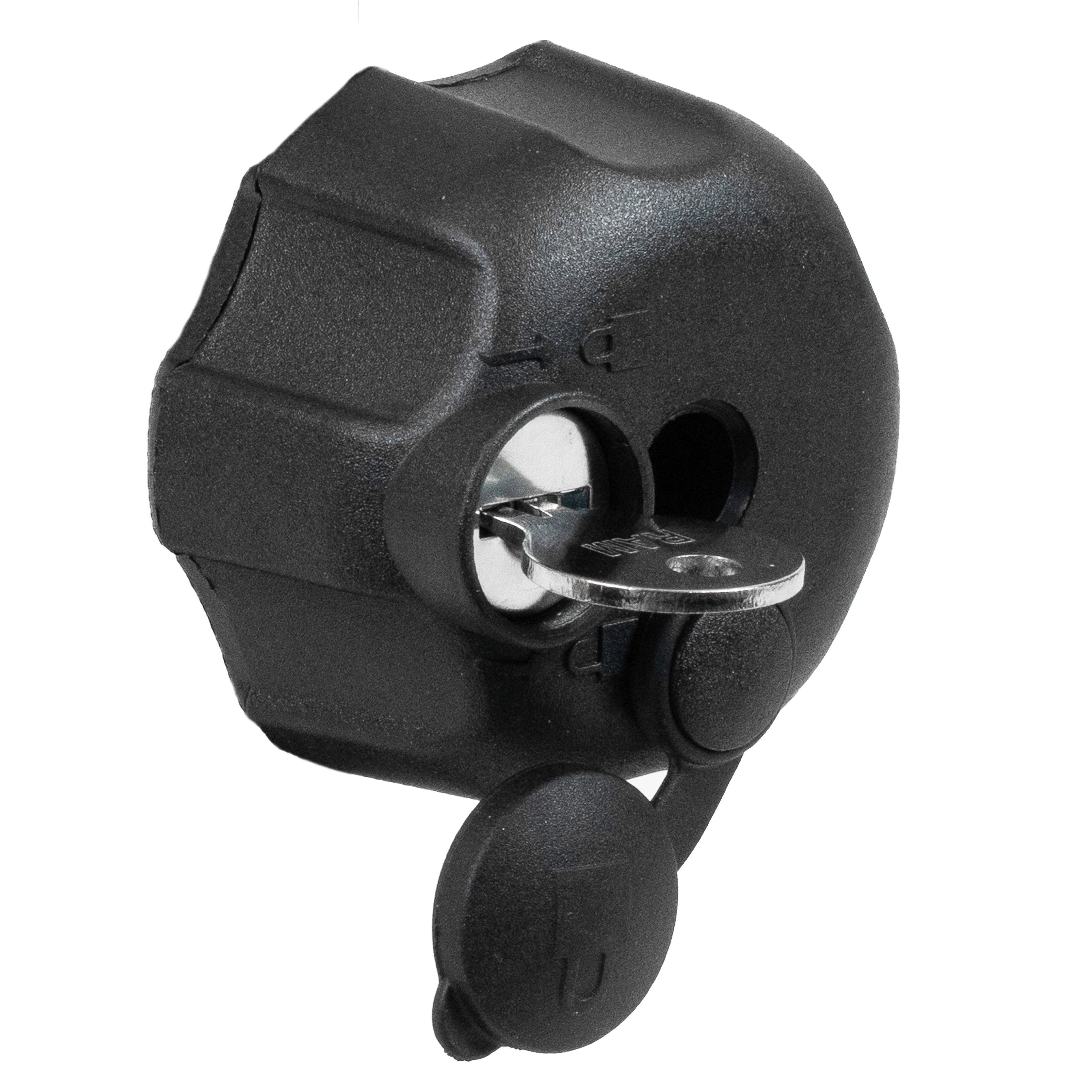 Bouton à serrure à clé RAM® avec insert en acier pour bras à rotule format B