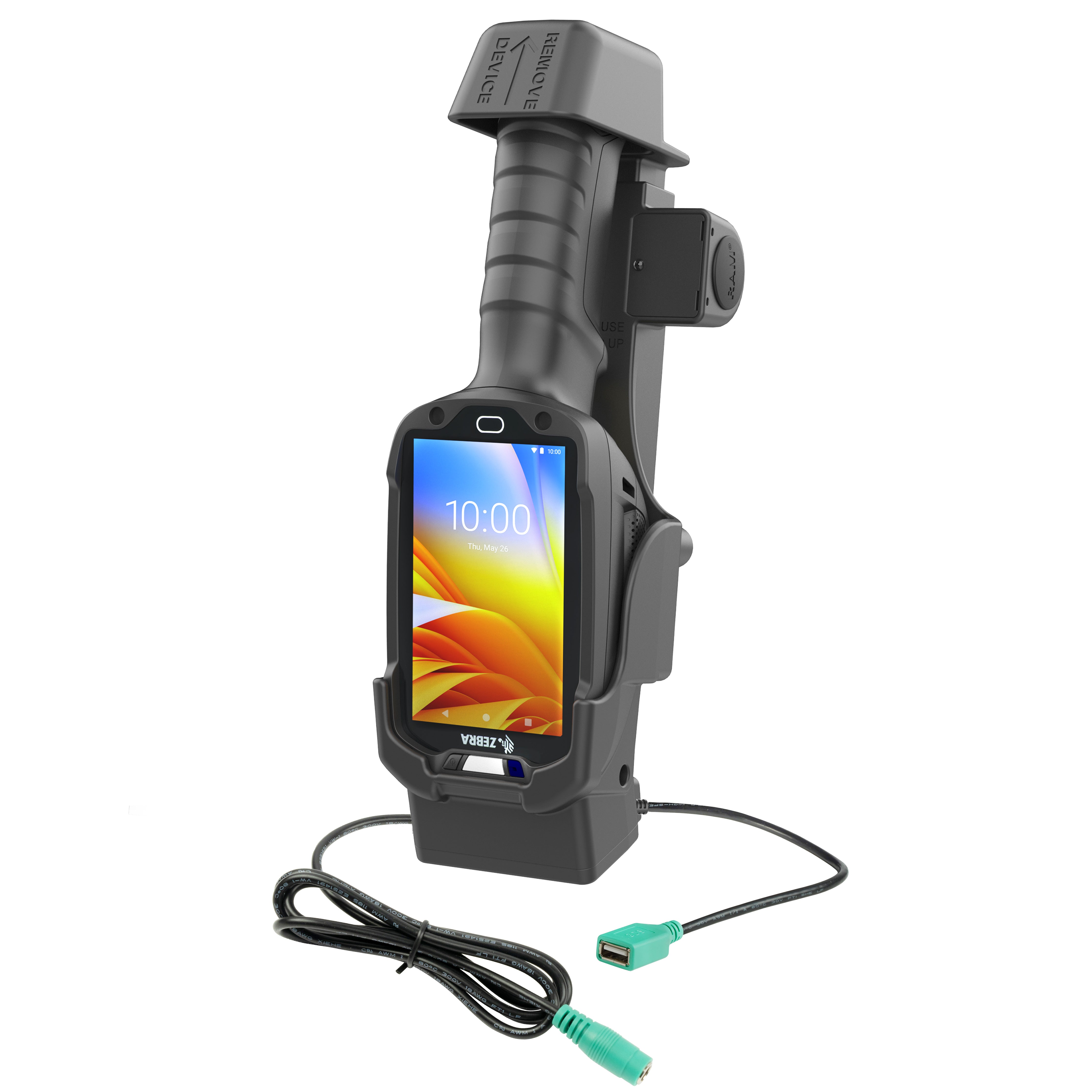 Base con alimentación + un USB-A para Zebra TC8300