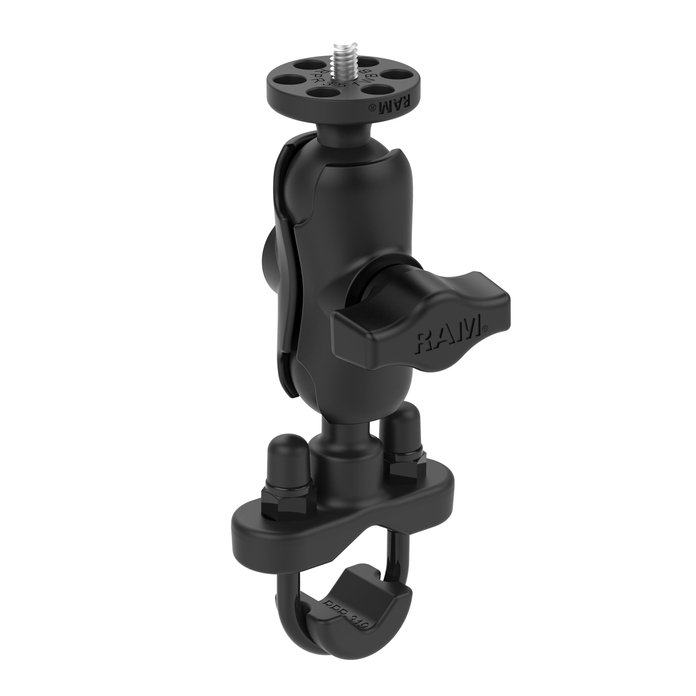 RAM® stuur U-bouthouder met 1/4"-20 draadpen - kort
