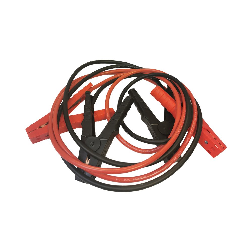 Câble de démarrage 25mm² 2x3,5m 800A plastique entièrement isolé