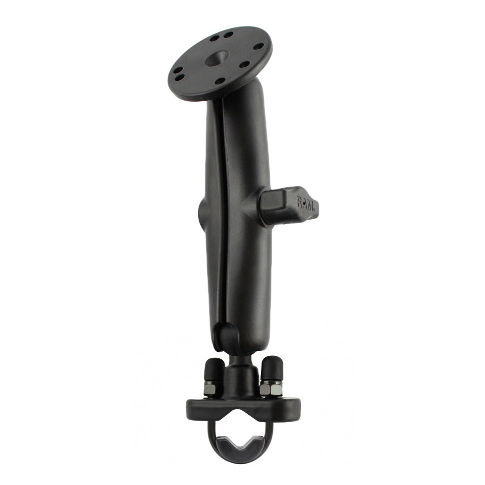 RAM® support à double rotule à boulon en U pour guidon avec plaque ronde - format B long
