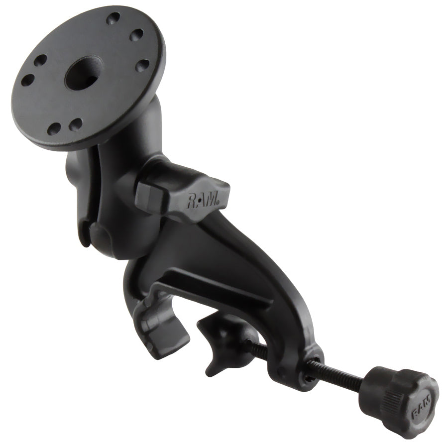 RAM® Doppel-Kugel-Yoke-Klemmhalter mit runder Platte - kurz
