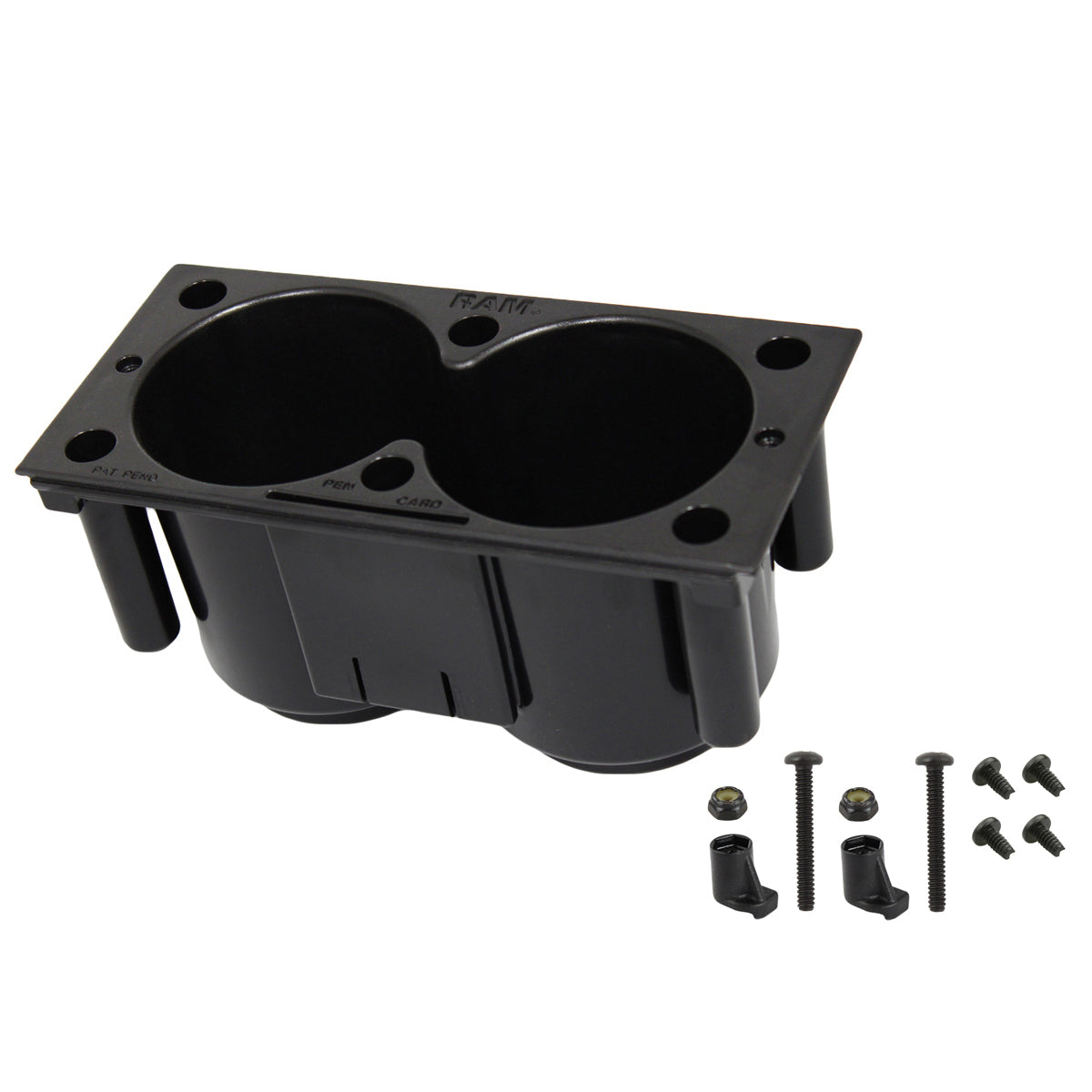RAM® Tough-Box™ 4" filler dual cup holders