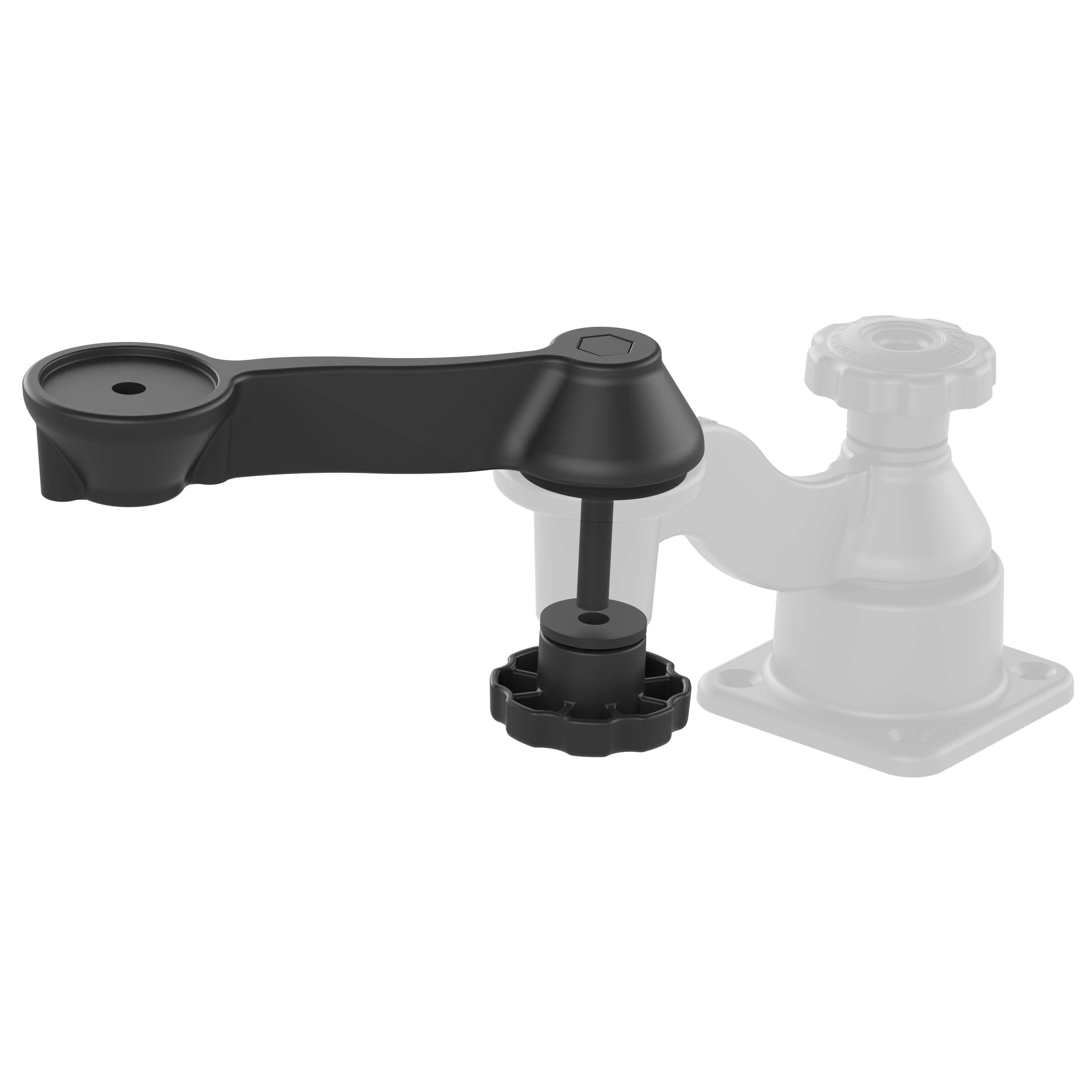 RAM® 6" rechte verlengzwenkarm voor horizontale/verticale houders