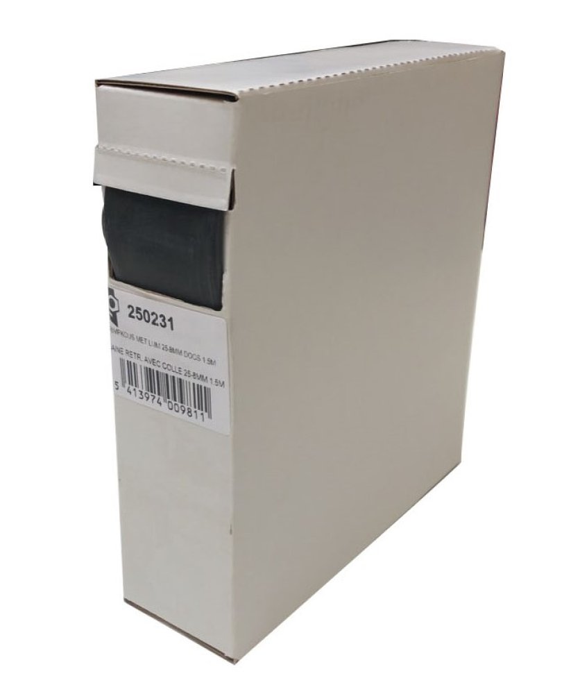 Gaine thermorétractable avec colle 24-8mm 1,5m
