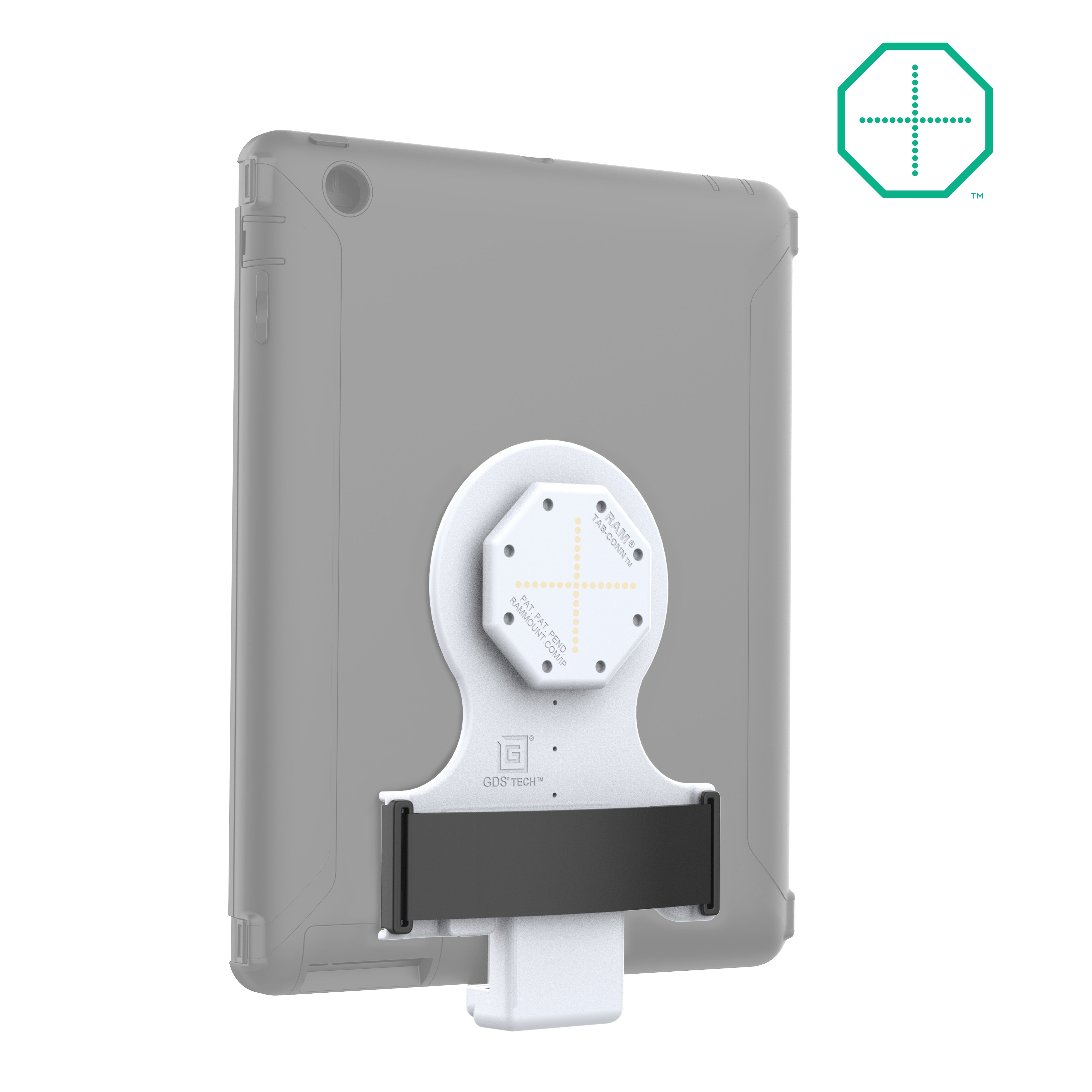 GDS® Tab-Conn™ voor OtterBox Defender-hoezen (Rear Pogo Pads) - Grijs