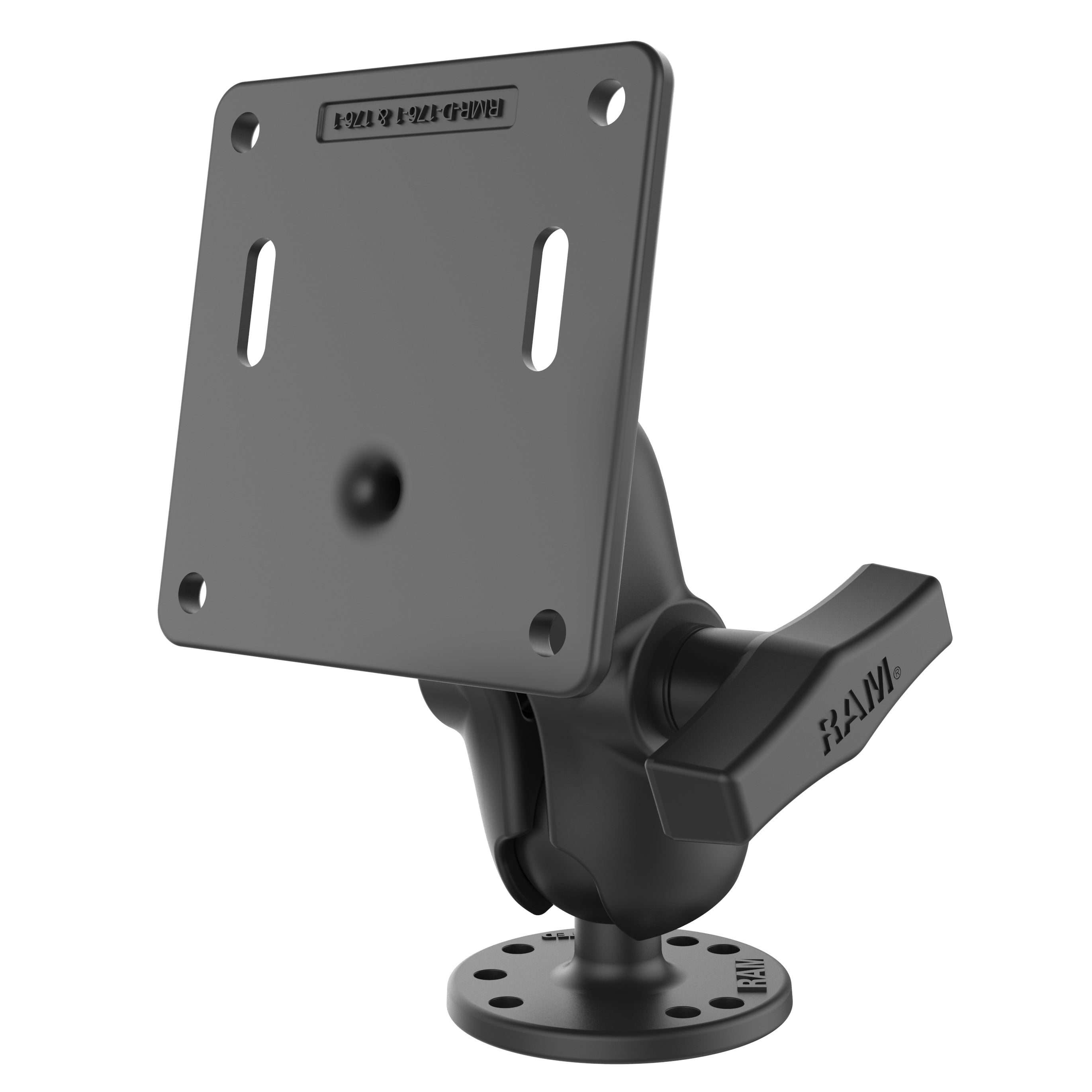RAM® dubbele kogelhouder met 75x75mm VESA-plaat – C-formaat kort