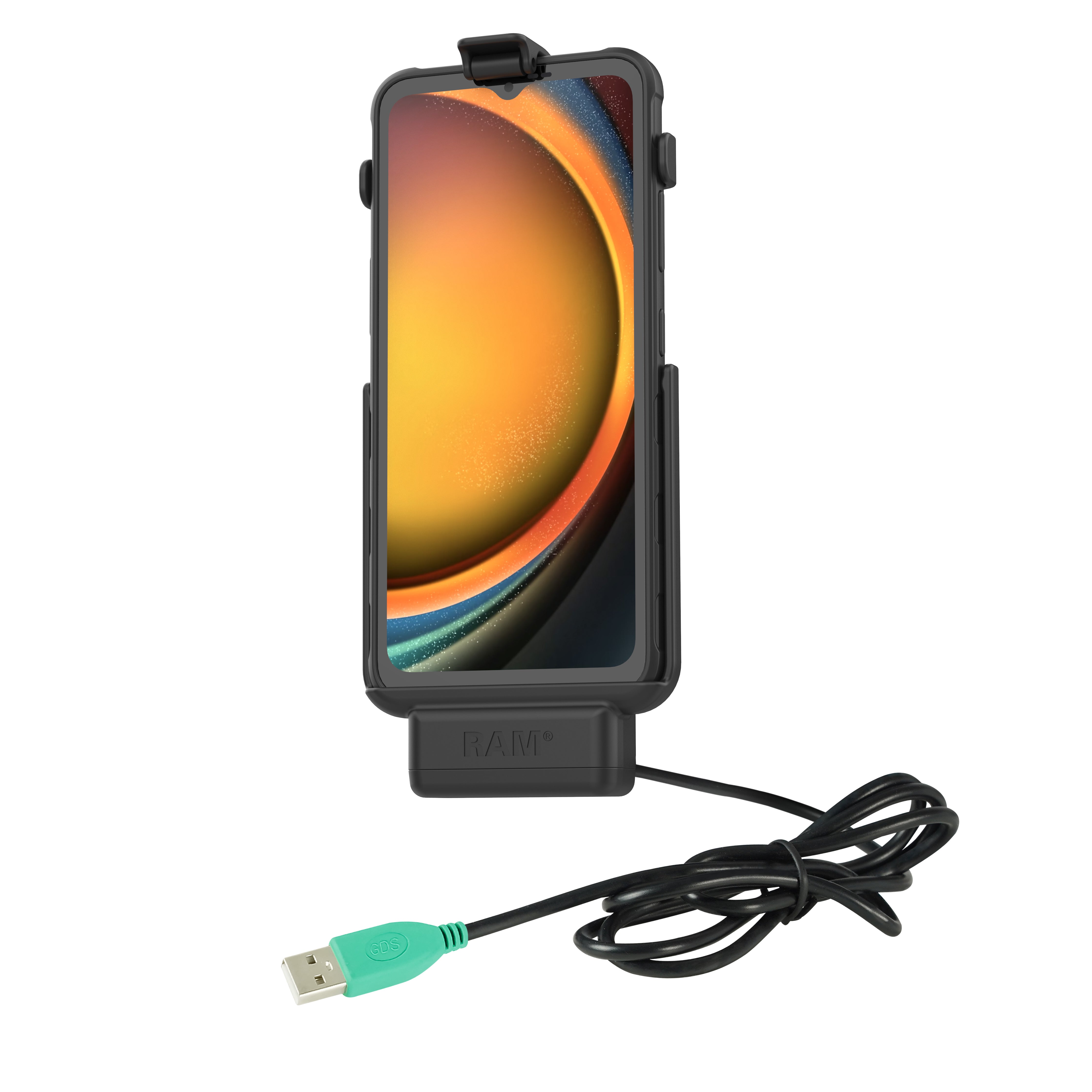 Base de conexión con alimentación RAM® EZ-Roll'r™ para Samsung Galaxy XCover7 sin funda
