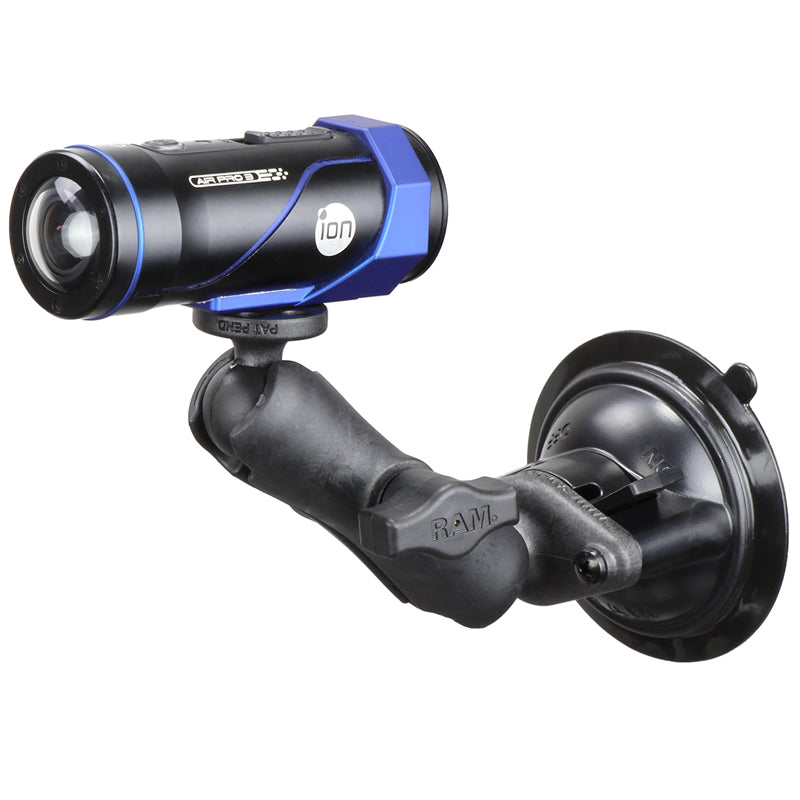RAM® Twist-Lock™ composiet zuignaphouder met 1/4"-20 camera-adapter