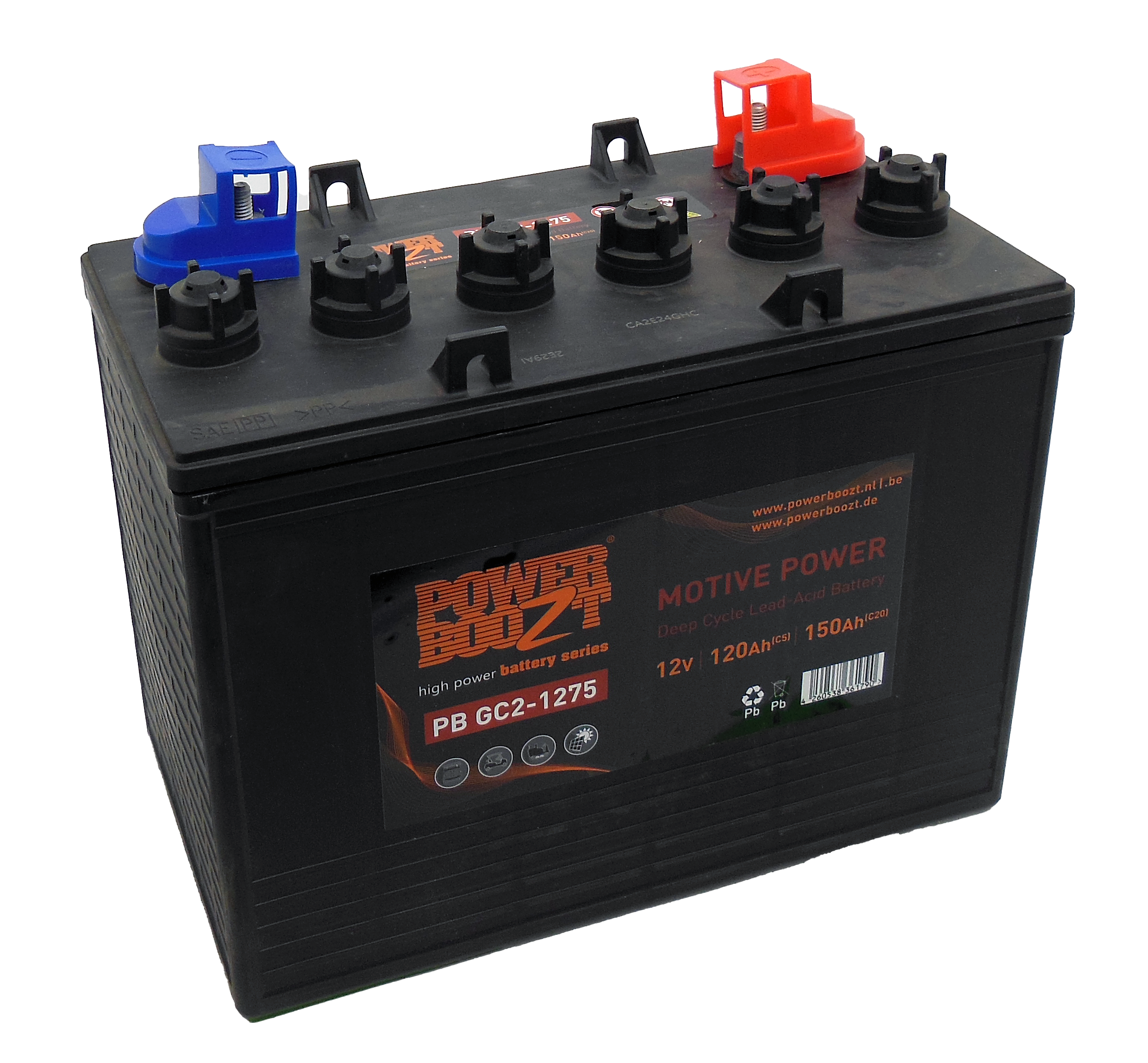 Powerboozt Deep Cycle Batterij - 12 V - PB.GC.1275