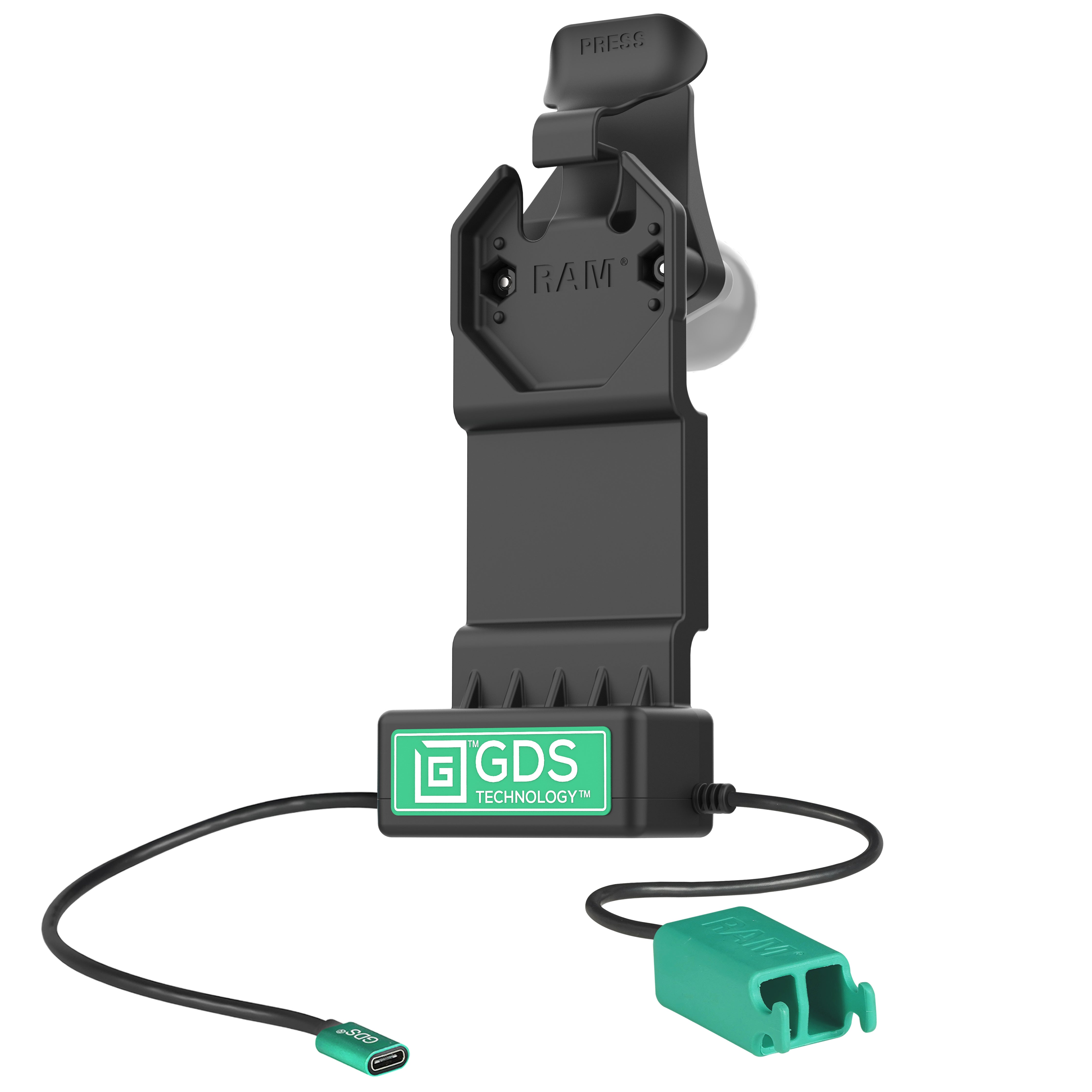 GDS® Uni-Conn™ dock + Dual USB-A met ontgrendelingshendel
