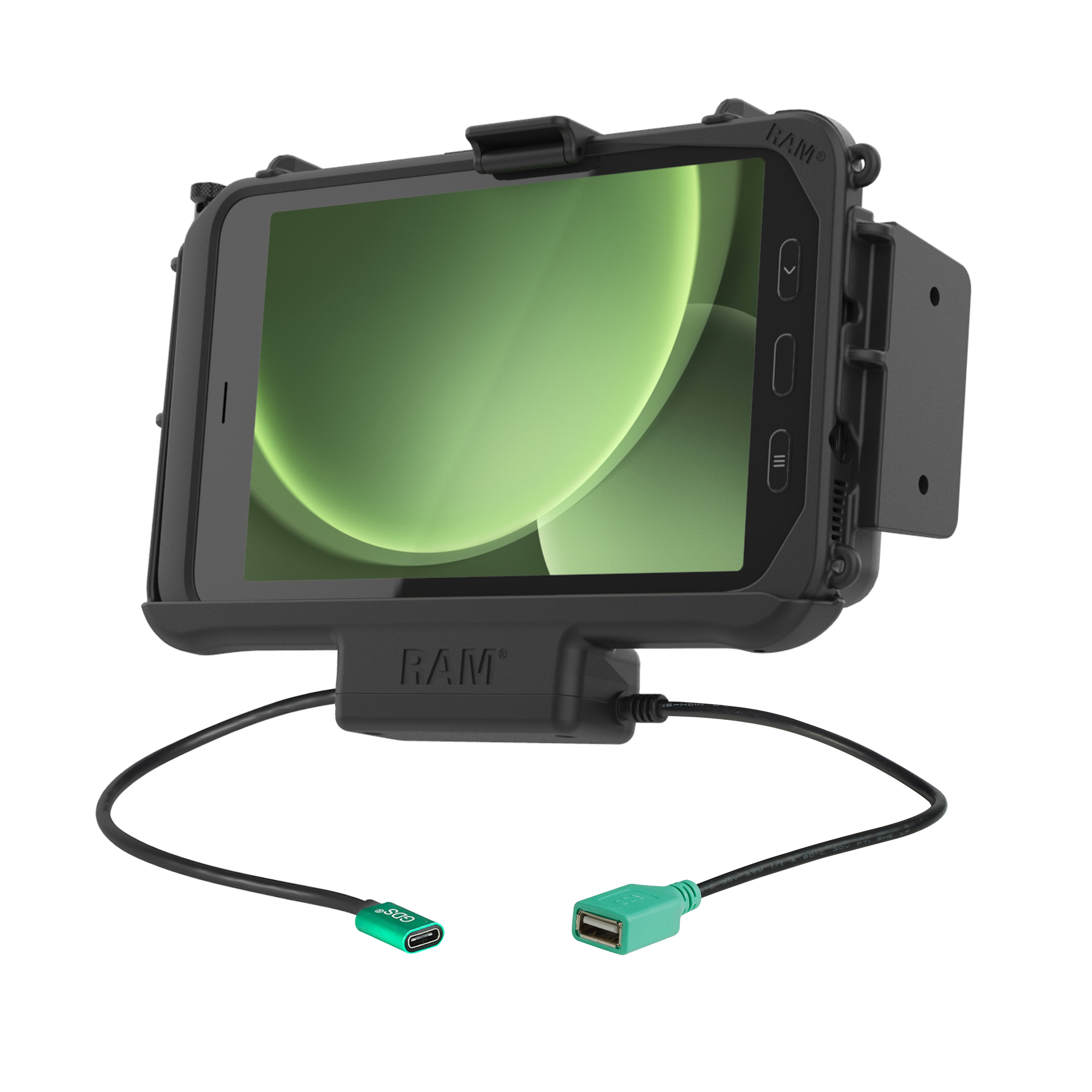 Base modular RAM® EZ-Roll'r™ de alimentación + USB único Samsung Tab Active5 y 3