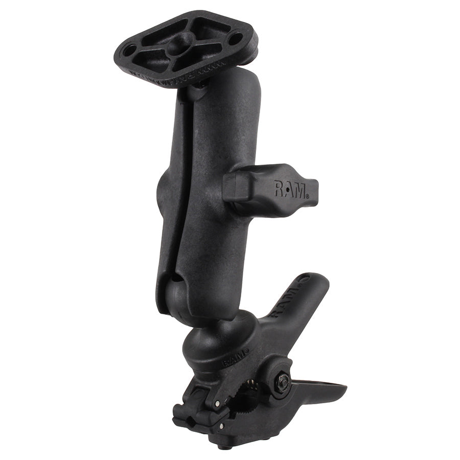 RAM® Tough-Clamp™ soporte pequeño de doble bola con placa de diamante