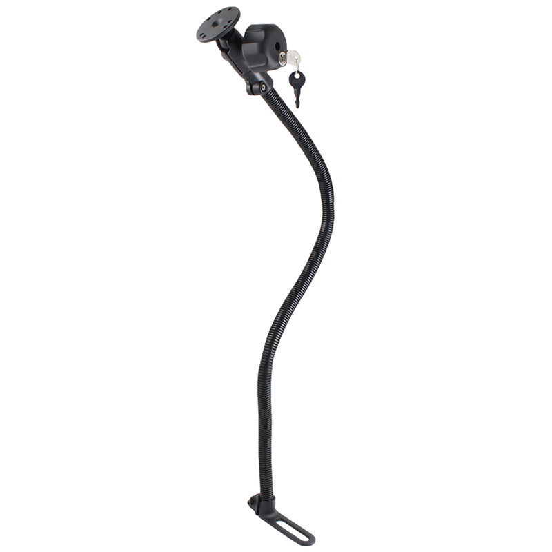 RAM® Pod™ I soporte bloqueable para vehículo con varilla de 30" y placa redonda