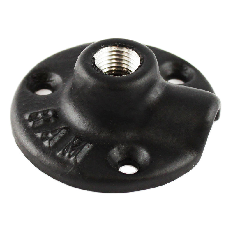 RAM® 90-graden 1/4" NPT gat met draad met ronde basis
