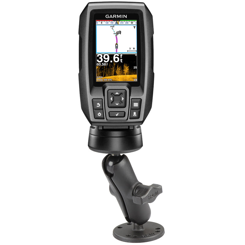 RAM® dubbele-kogelhouder met hardware voor Garmin Striker + meer