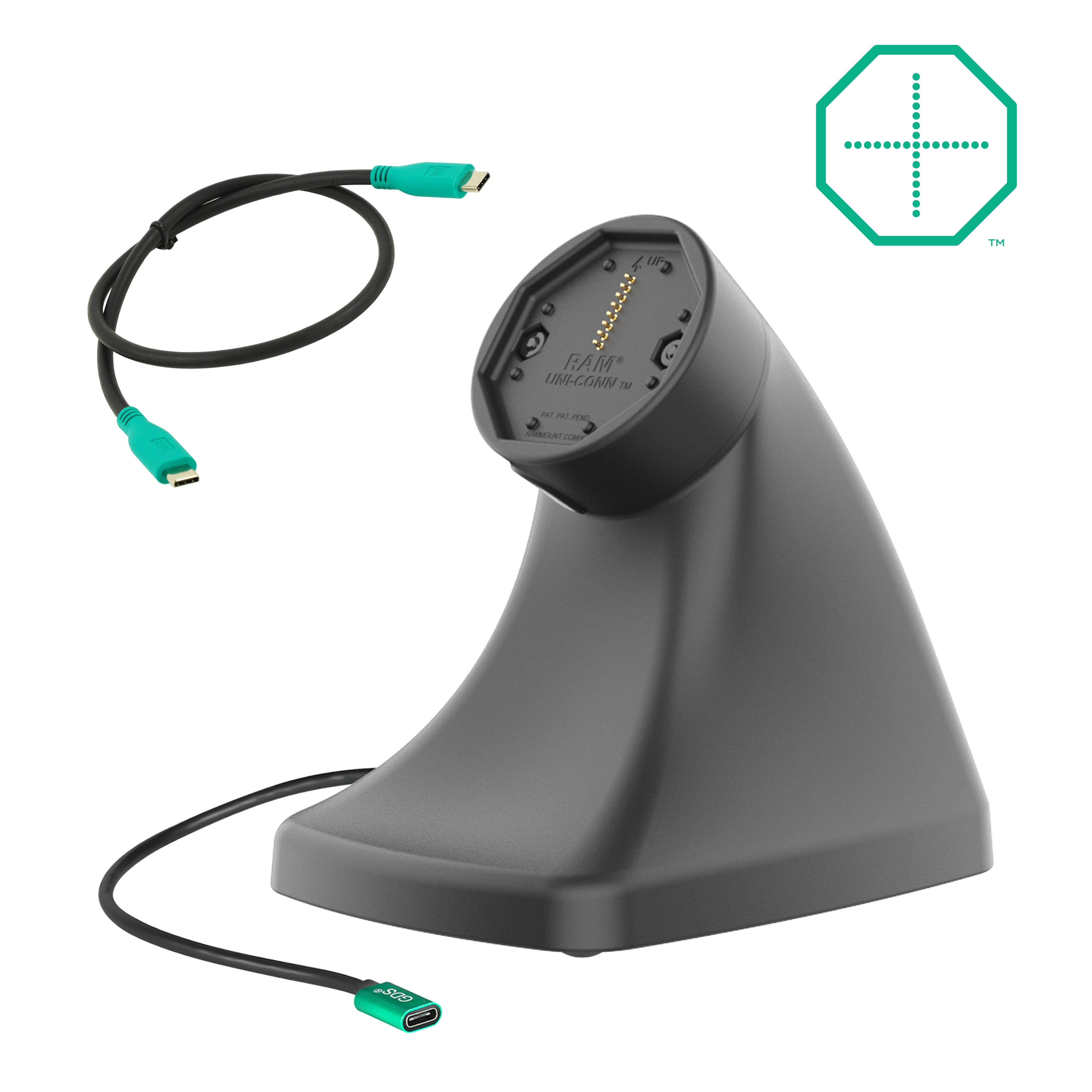 GDS® Uni-Conn™ gevoede kioskdock met USB-C