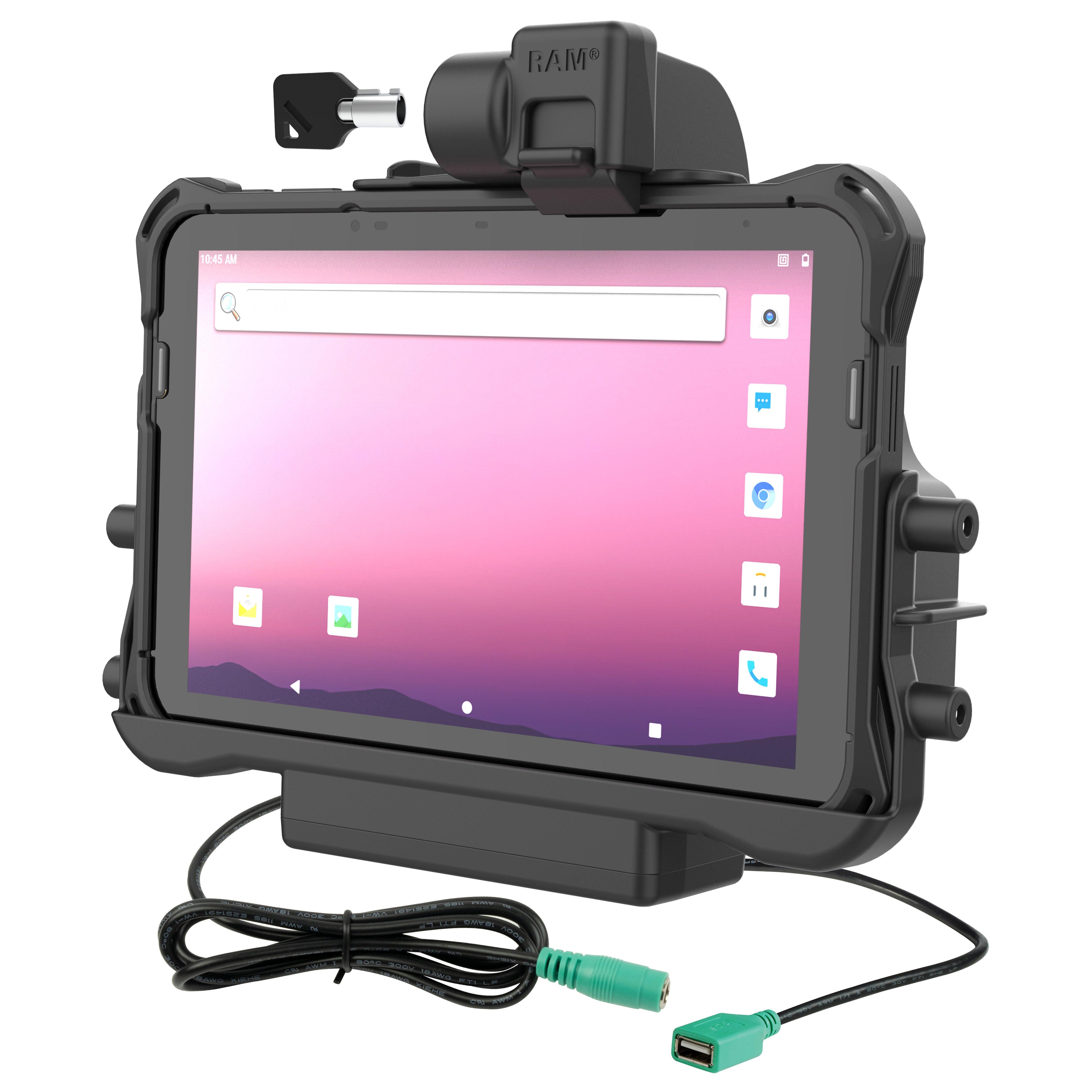 RAM® vergrendelbare stroom + data dock voor Honeywell ScanPal EDA10A