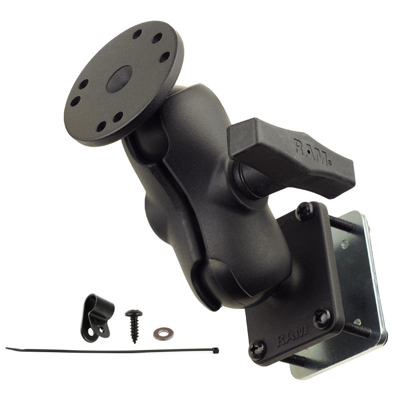 RAM® dubbele kogelhouder met stalen montageplaat