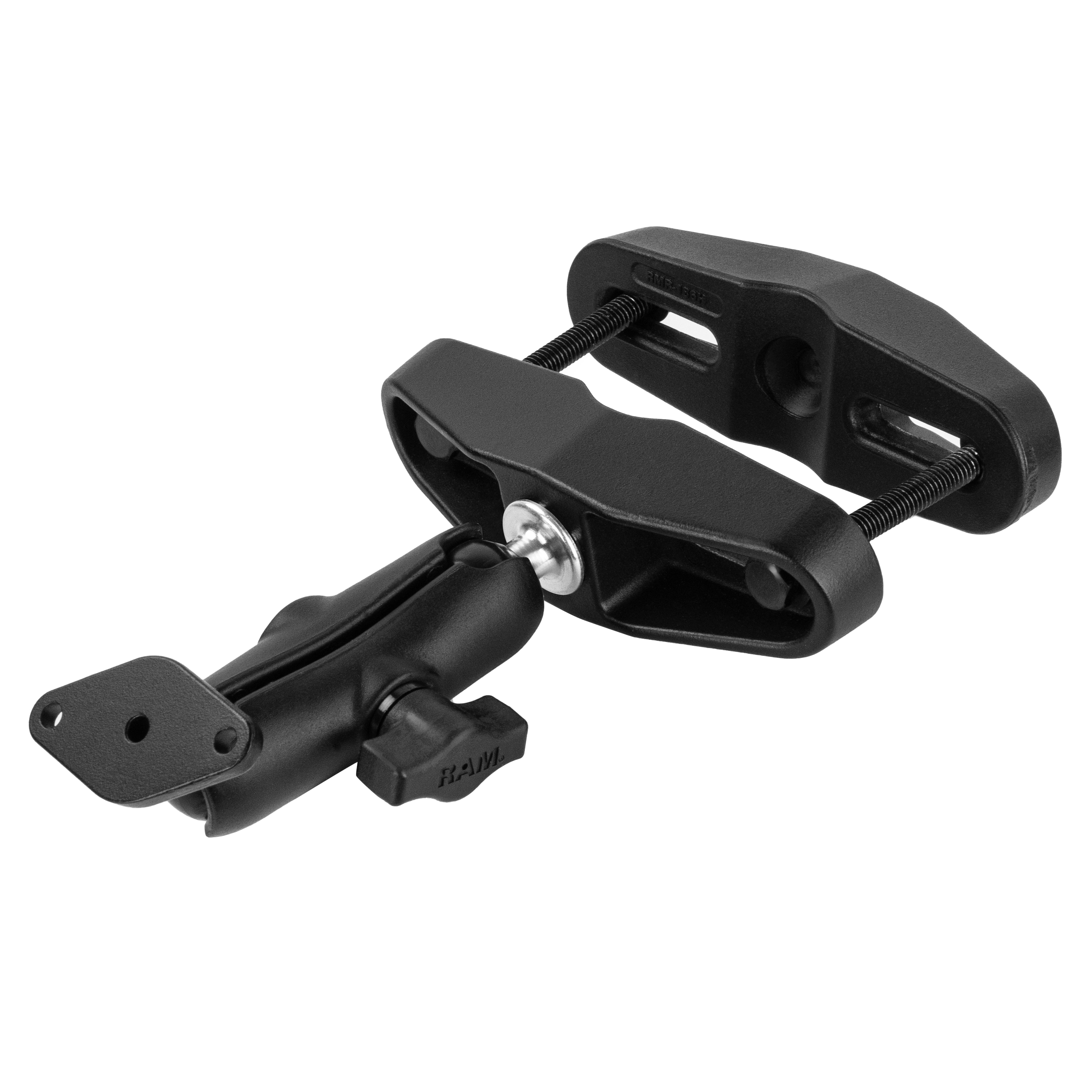 RAM® universele paalklemhouder met diamantplaat - B-formaat medium arm