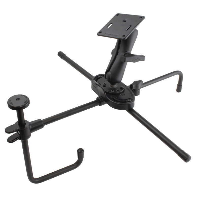 RAM® Seat-Mate™ con soporte de doble rótula y placa VESA de 75x75mm