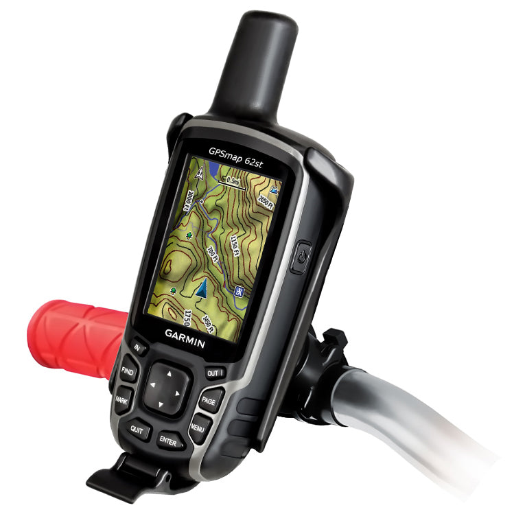 RAM® EZ-On/Off™ fietshouder voor Garmin Astro 320, GPSMAP 62 en meer